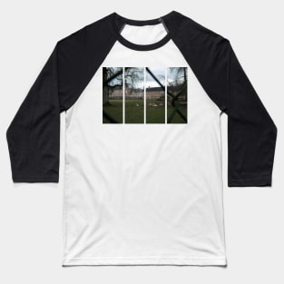 The castle of Pierre-de-Bresse is a 17th-century castle in the Bourgogne-Franche-Comte. Cloudy winter day Baseball T-Shirt